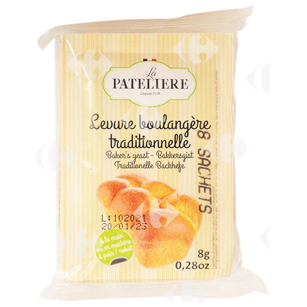 [665539] Levure Boulangère Traditionnelle La Patelière 8x8g