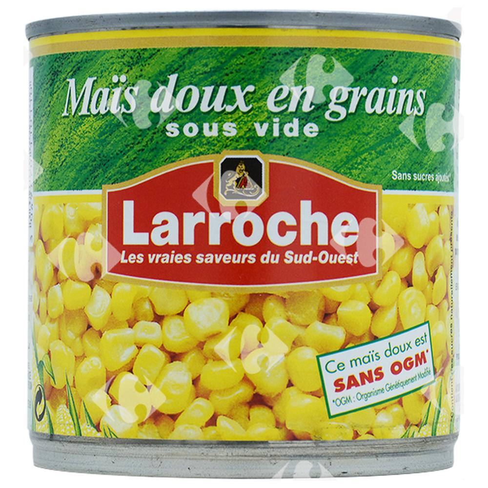 Conserve de Maïs Doux en Grains Larroche 300g
