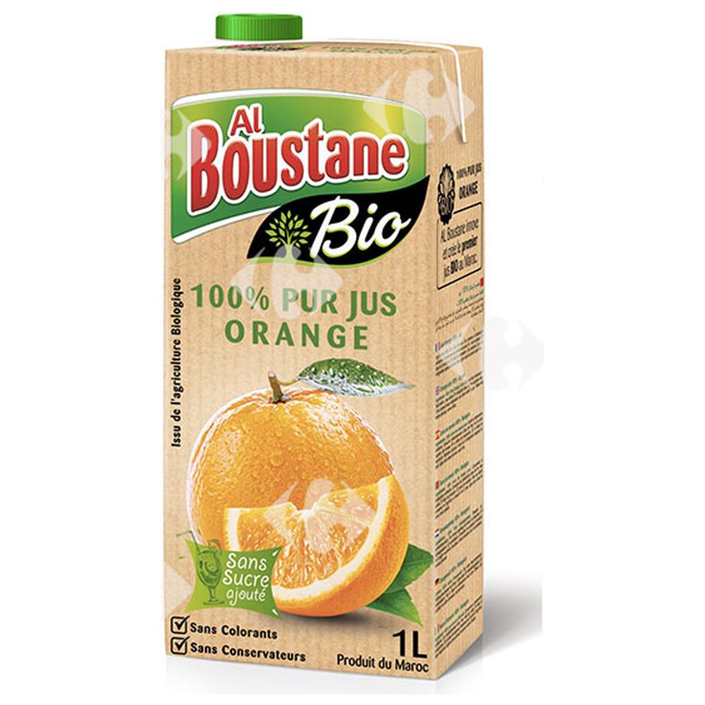 [579162] Pur Jus d'Orange Bio Al Boustane 1L