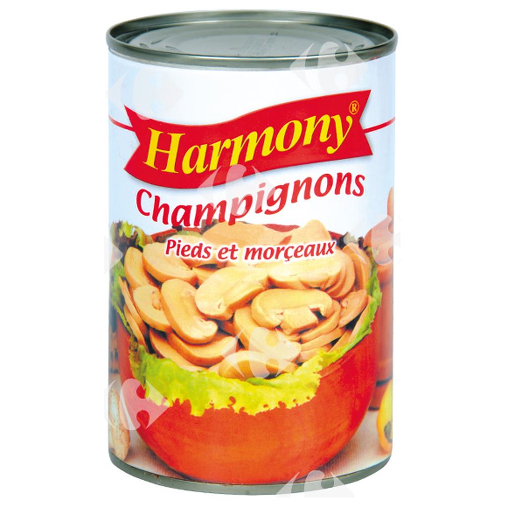 Conserve de Champignons Coupés Harmony 400g