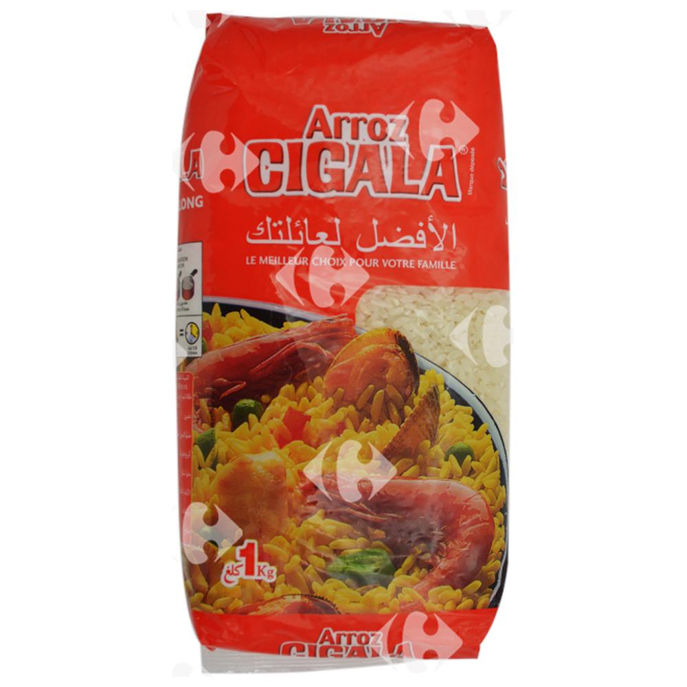 [7600] Riz Semi Long Blanc Cigala 1kg