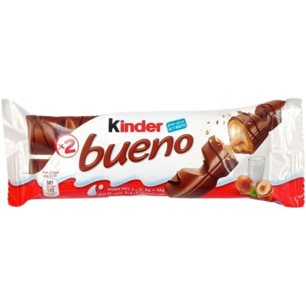 [24897] Barres chocolatées au Lait Kinder Bueno 43g