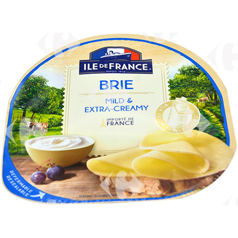 [528618] Brie en Tranches Fines et Crèmeuses Île De France 100g