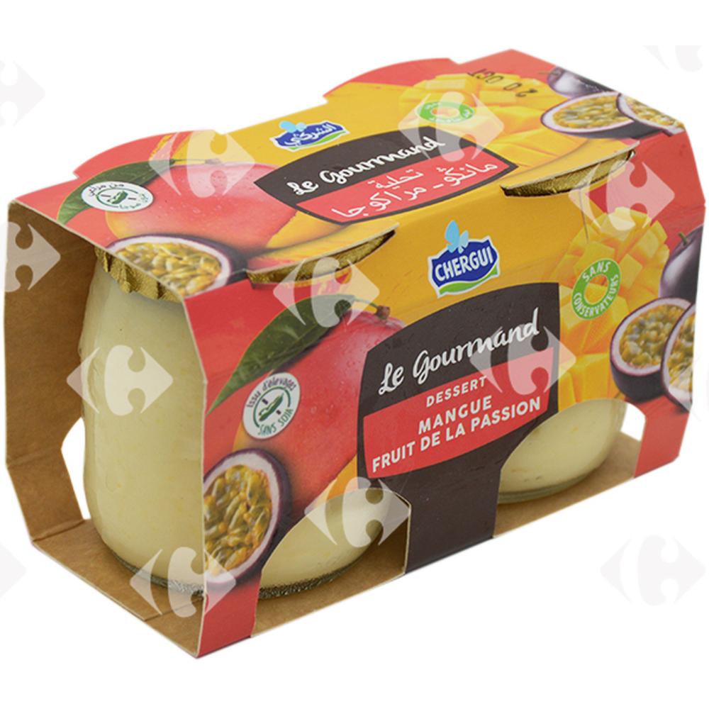 [572677] Dessert Mangue et Passion Le Gourmand Chergui 2x125g