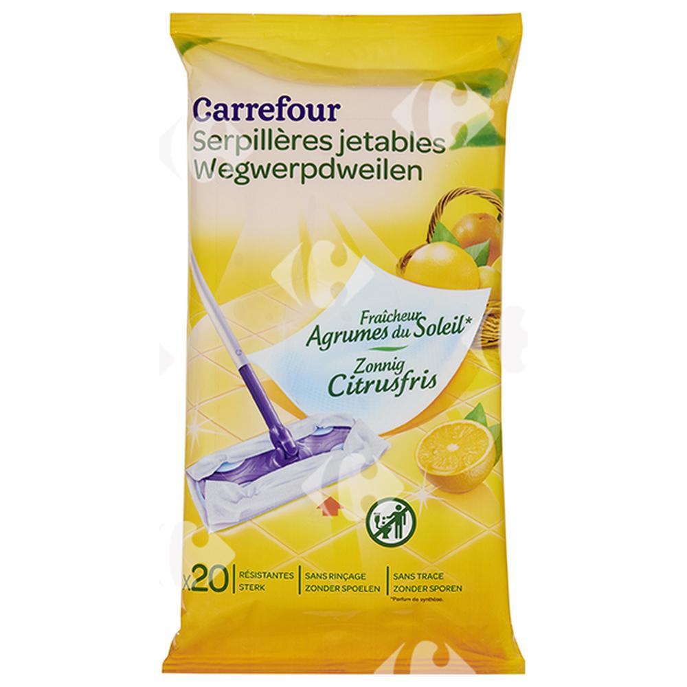 [508619] Lingettes Sol Agrumes Carrefour 20 feuilles
