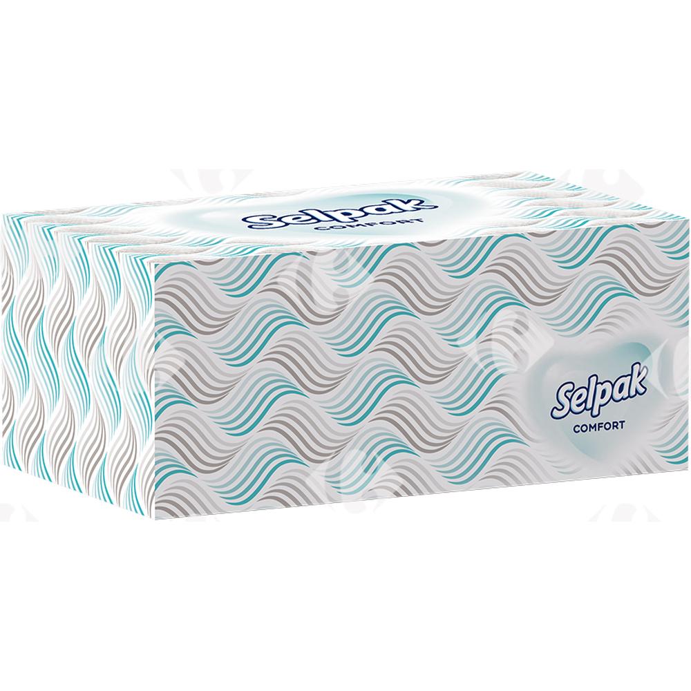 [632278] Boîte de Mouchoirs 2 Plis Comfort Selpak 200 unités