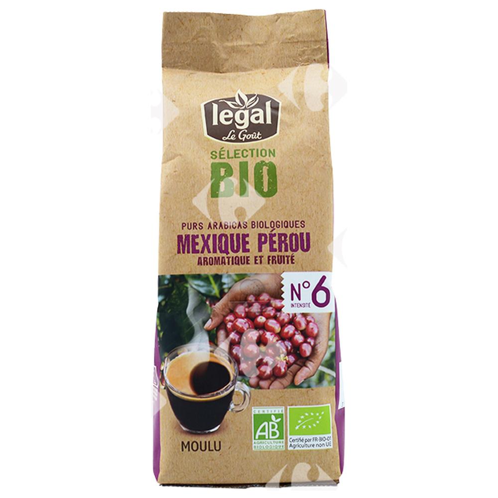 [660617] Café Moulu Bio Mexique Perou Legal 250g