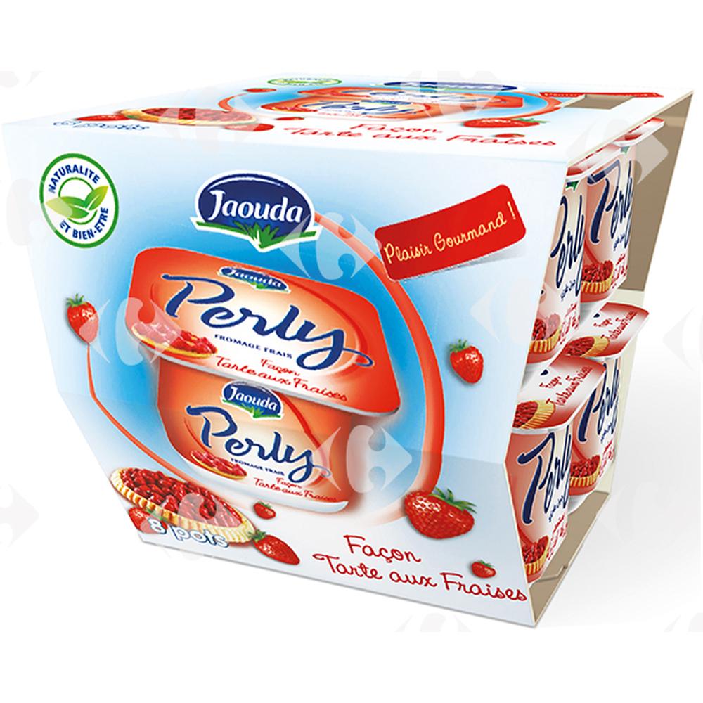 Pack Fromage Frais Façon Tarte aux Fraises Perly 8x85g
