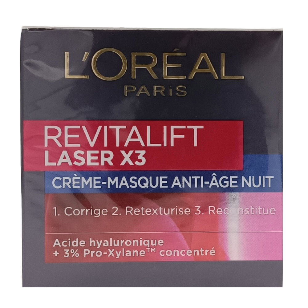 [422217] Crème Masque Anti-âge Nuit Revitalift Laser x3 L'Oréal 50ml.