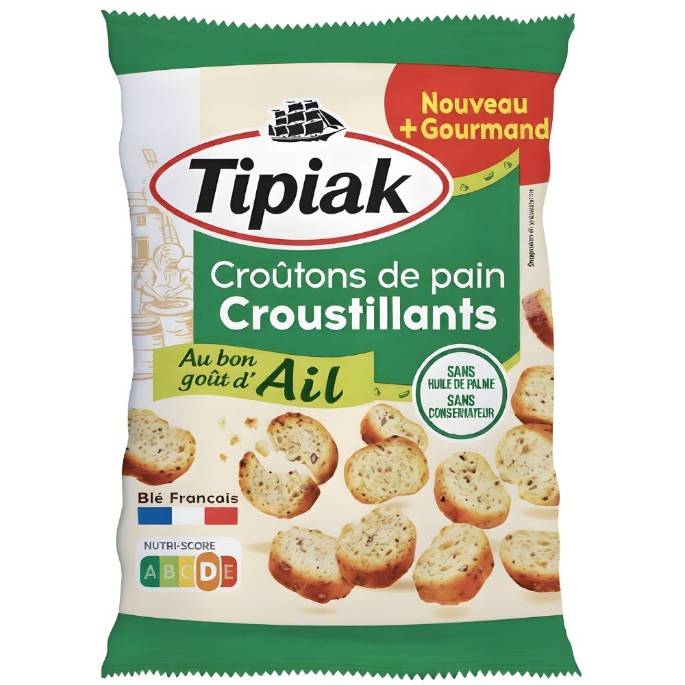 [707560] Croûtons à l'Ail de Pain Croustillants Tipiak 75g