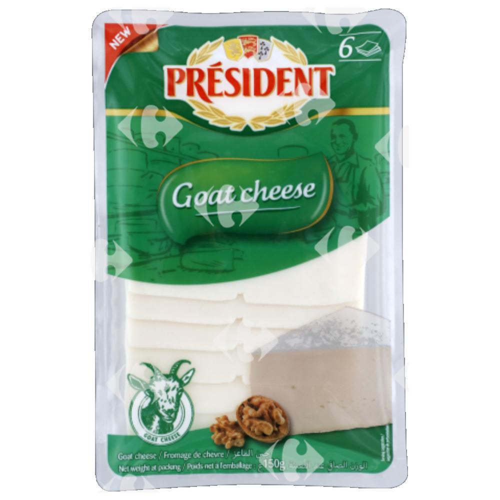 Fromage de Chèvre en Tranches Président 150g