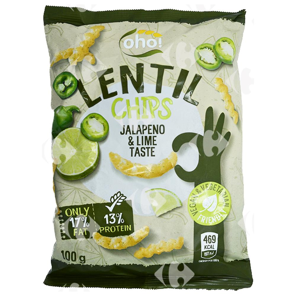 [661302] Chips Lentilles jalapeño Citron Oho 100g