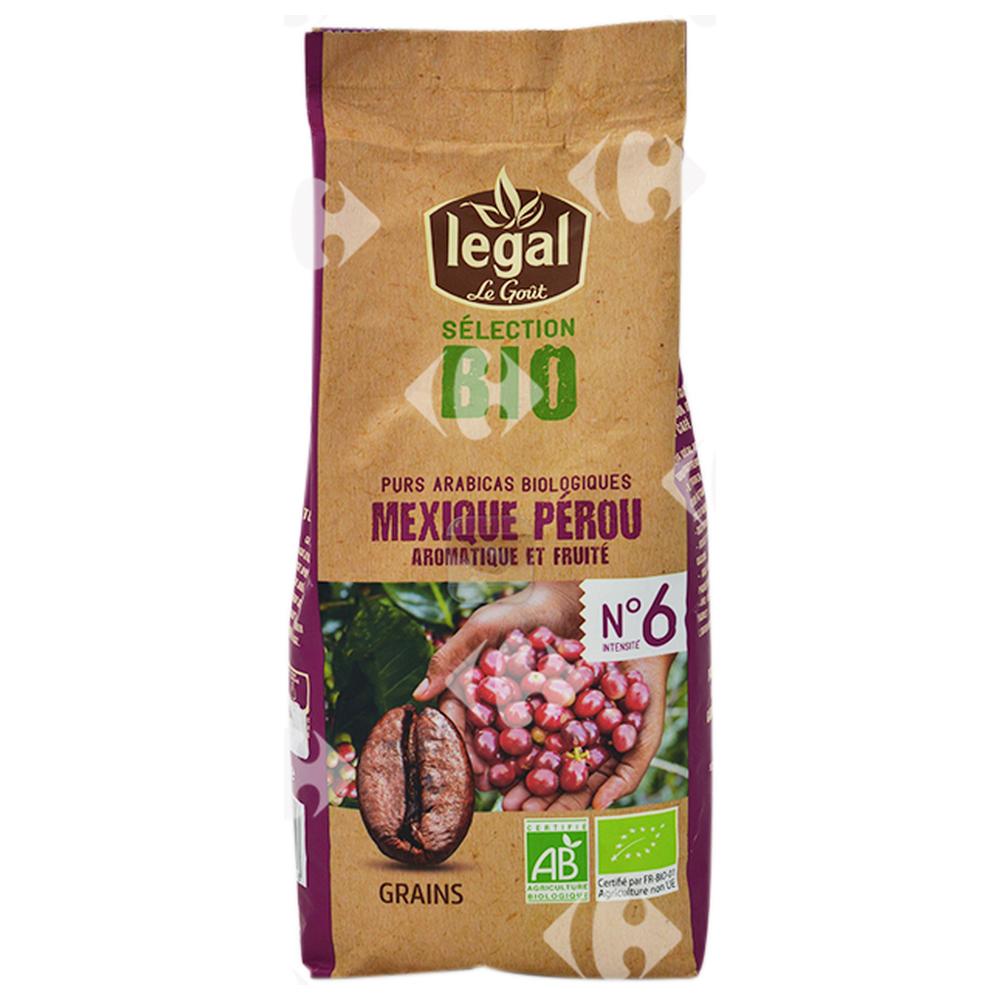 [660619] Café en Grain Bio Mexique Perou Intensité 6 Légal 250g