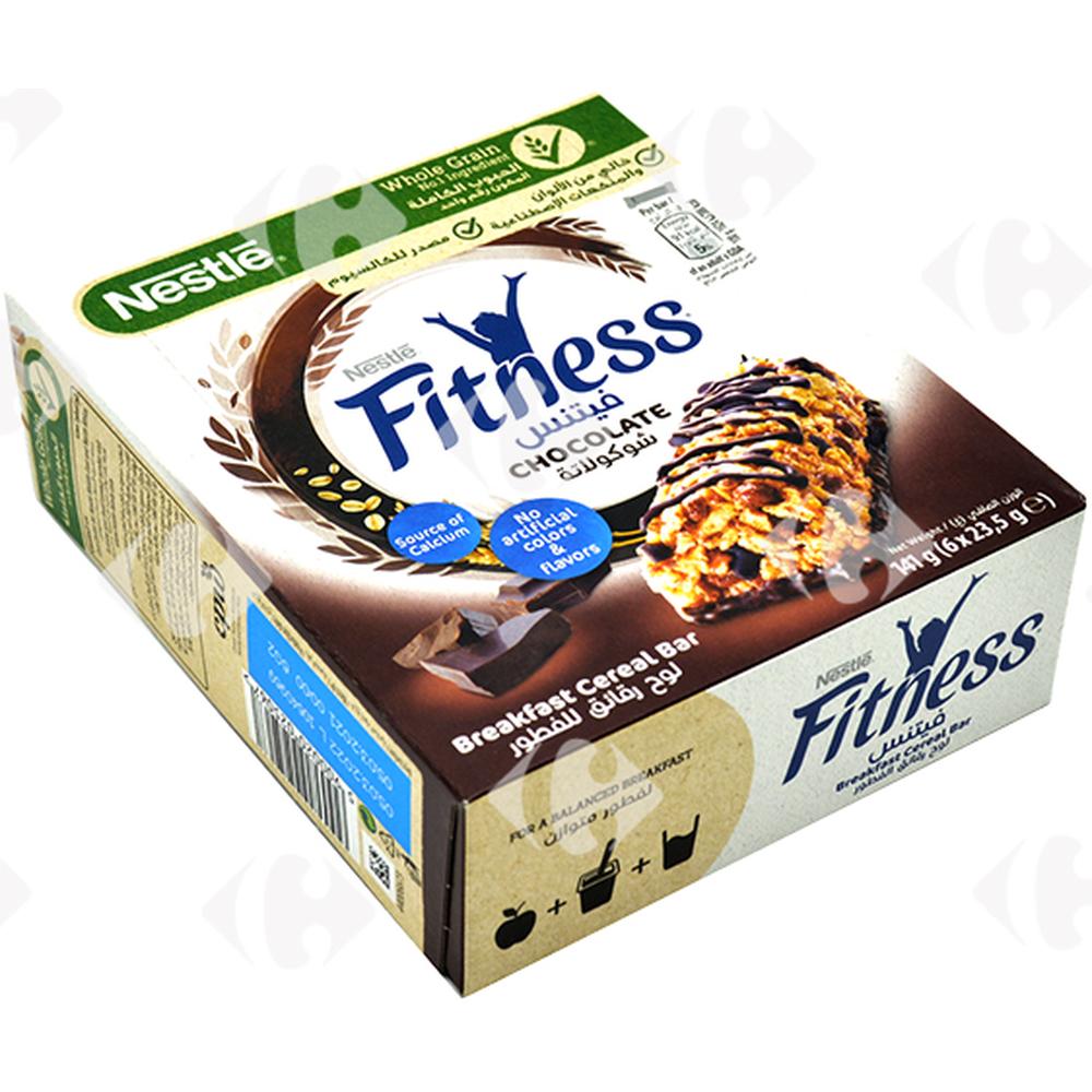 Barres de Céréales Chocolat Fitness 6x23,5g