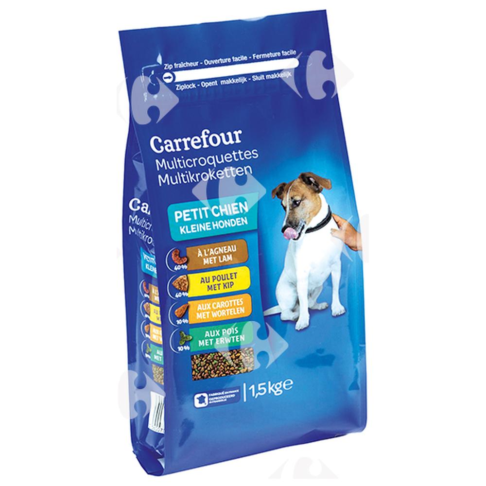 [416015] Croquettes à la Viande pour Petits Chiens Carrefour 1,5kg