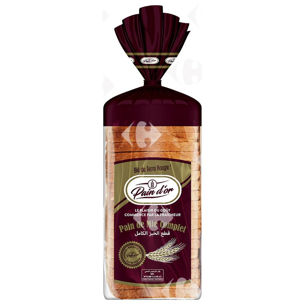 [63358] Pain de Mie Complet Pain D'Or 19 tranches 440g