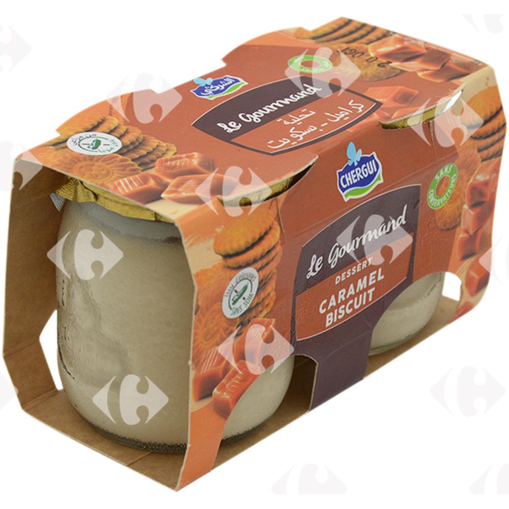 [572679] Dessert Caramel et Biscuit Le Gourmand Chergui 2x125g