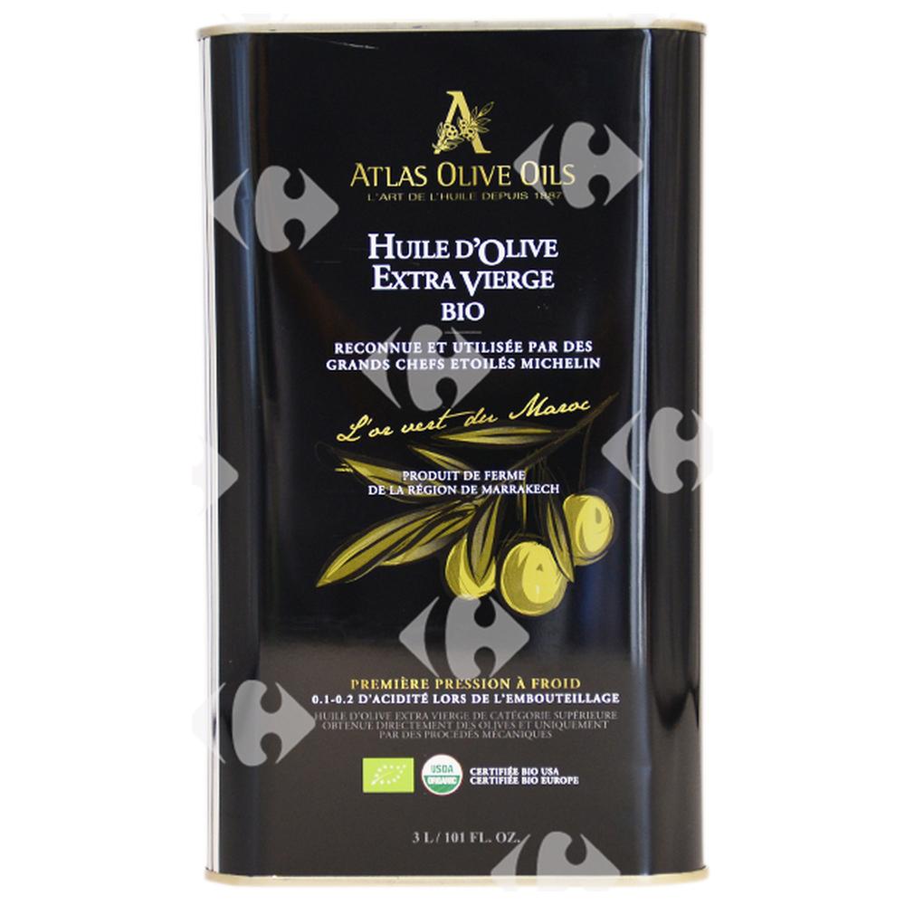 [609708] Huile d'Olive Extra Vierge Bio Atlas Olive Oils 3L