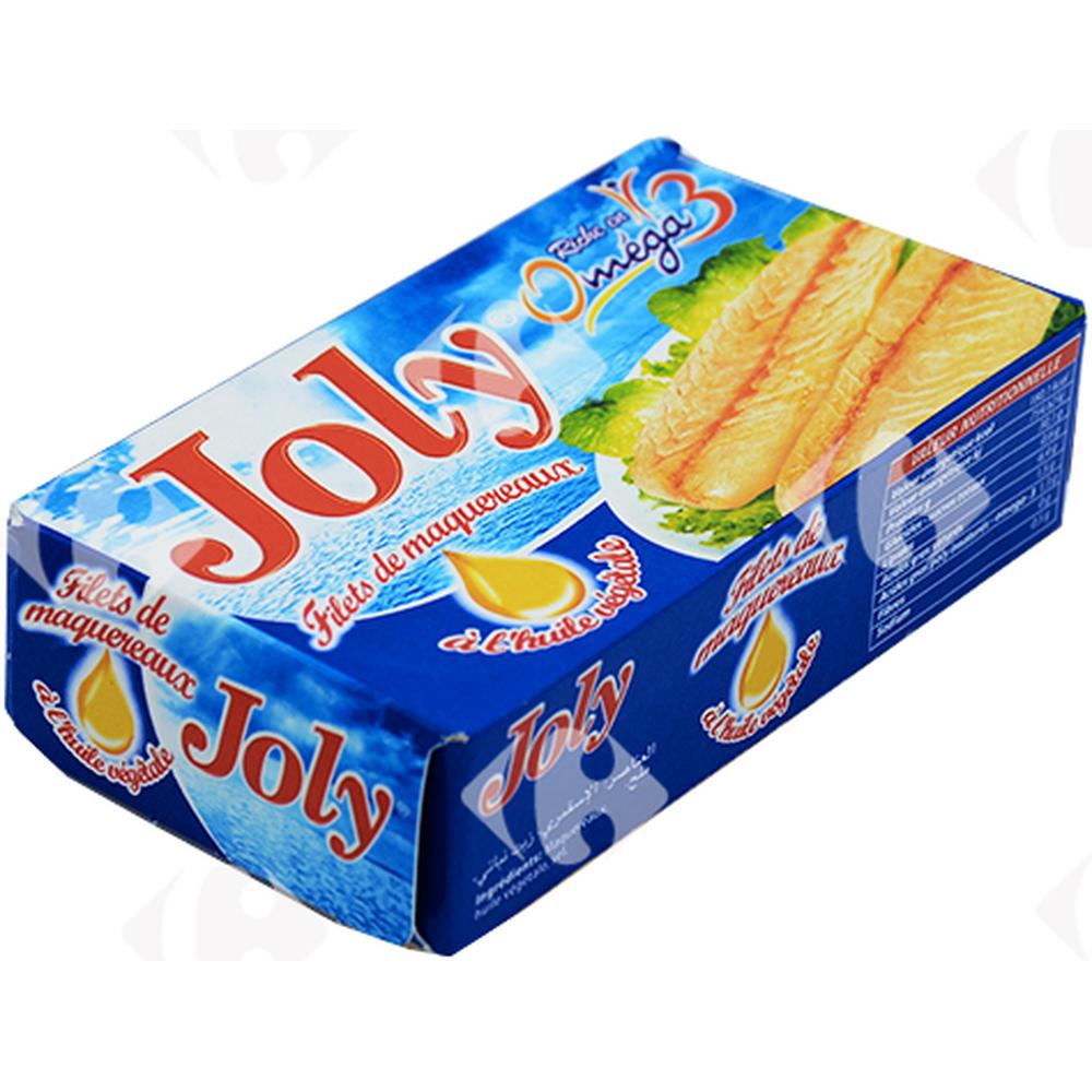 Conserve de Filets de Maquereaux à l'Huile Végétale Joly 125g