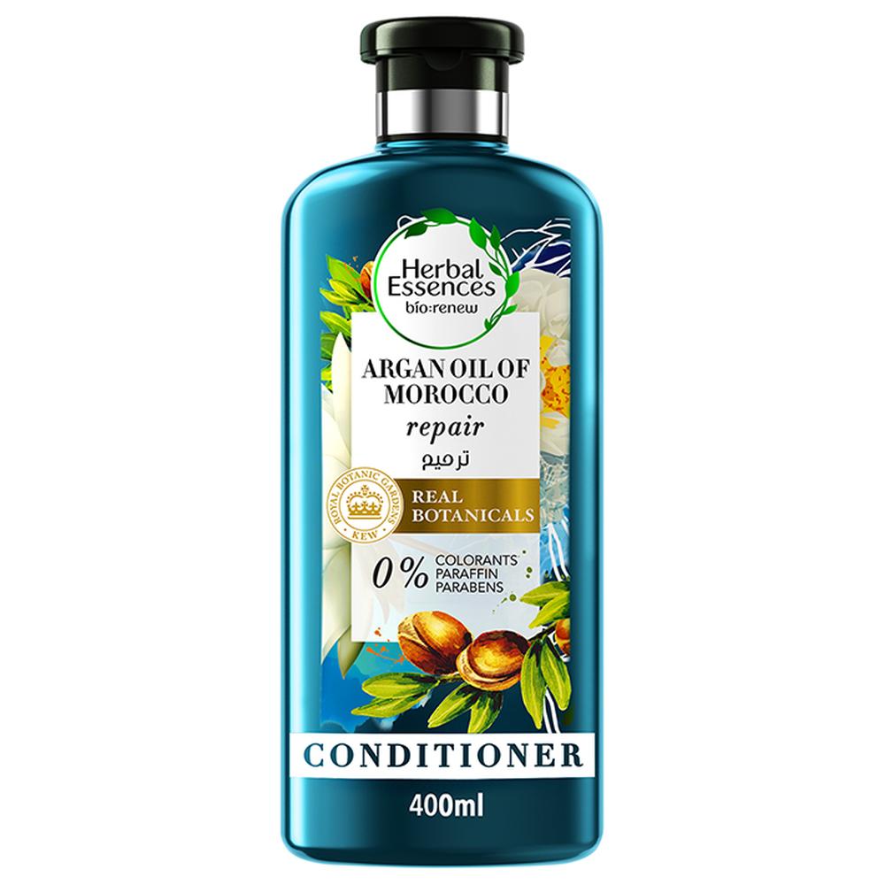 [628440] Après Shampooing réparateur Bio Renew à l'huile d'argan du Maroc Herbal Essences 400ml