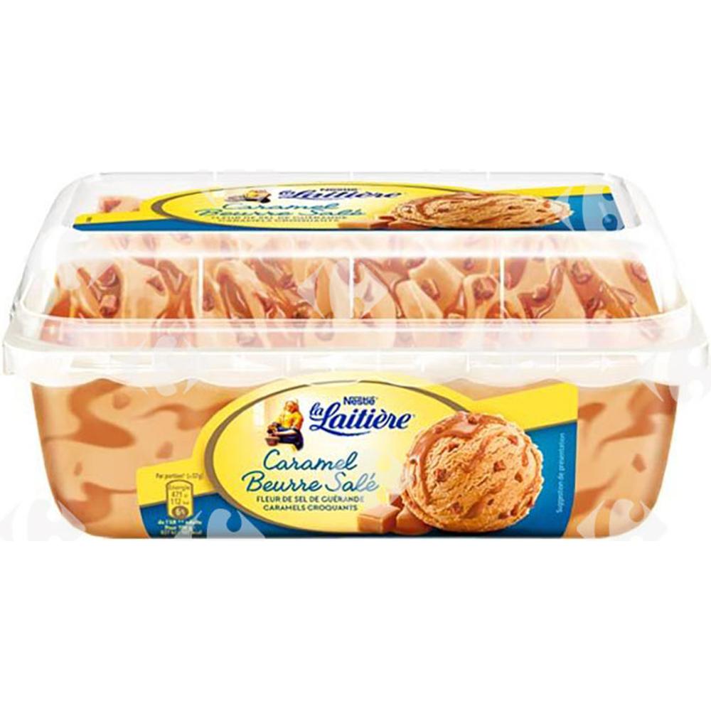 [645911] Crème Glacée Caramel & Beurre Salé La Laitière en Bac 900ml