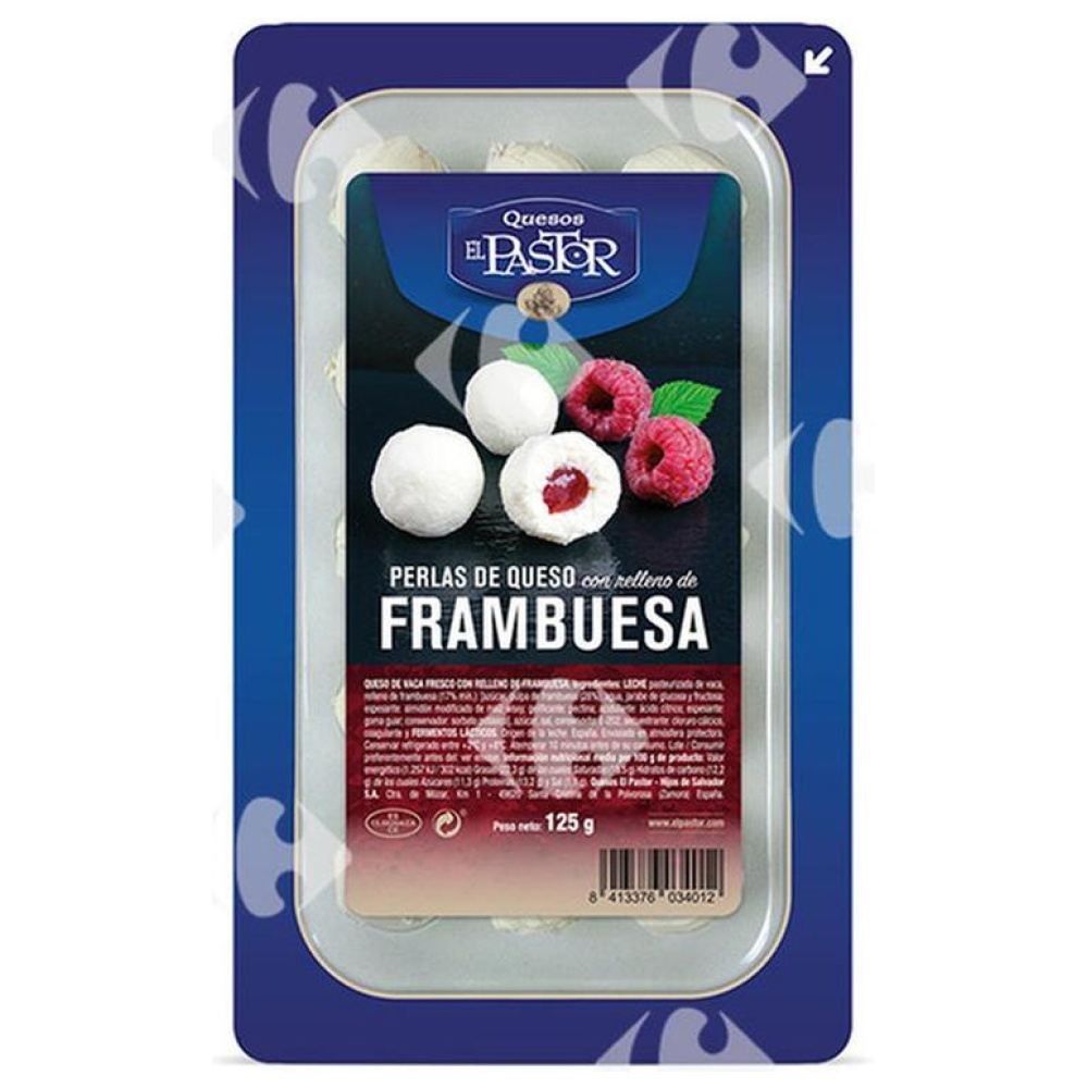 [681386] Fromage Perle Saveur Framboise El Pastor 150g