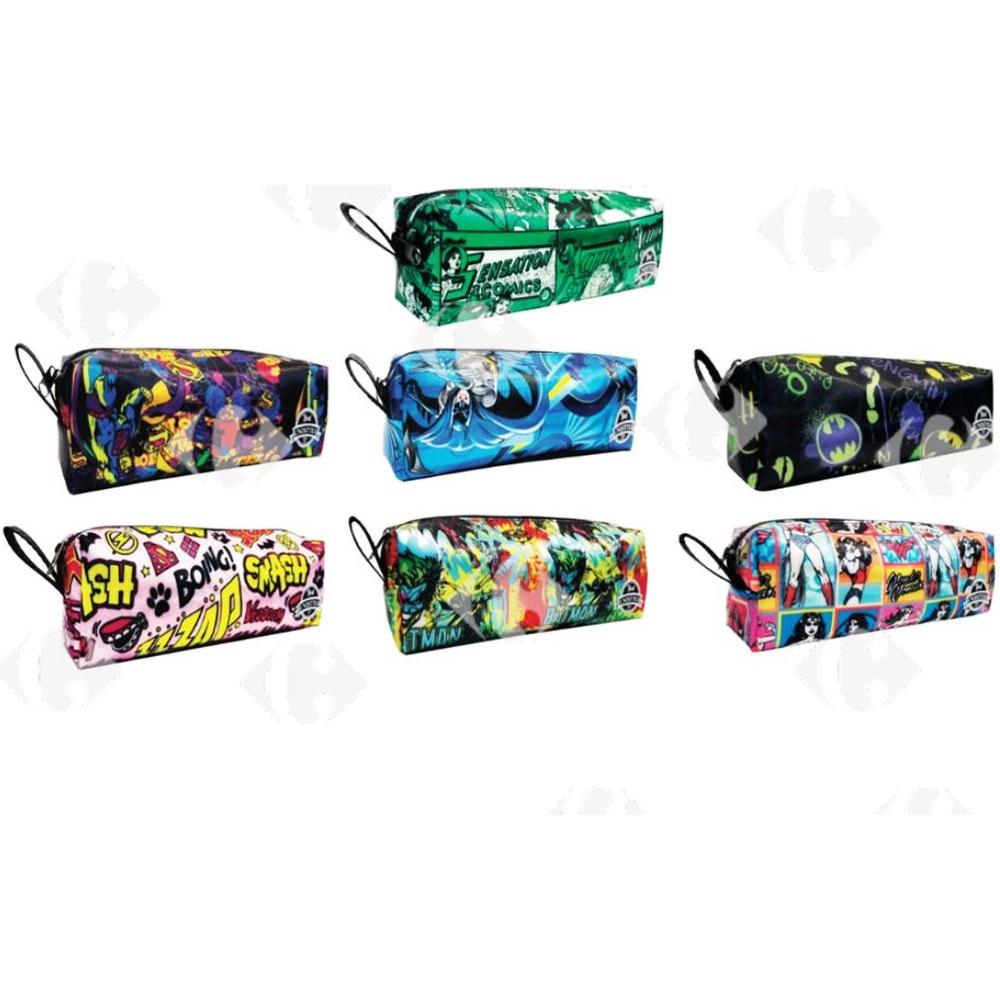 [702345] Trousse cubique 8 motifs 22x7x6cm (couleur aléatoire)