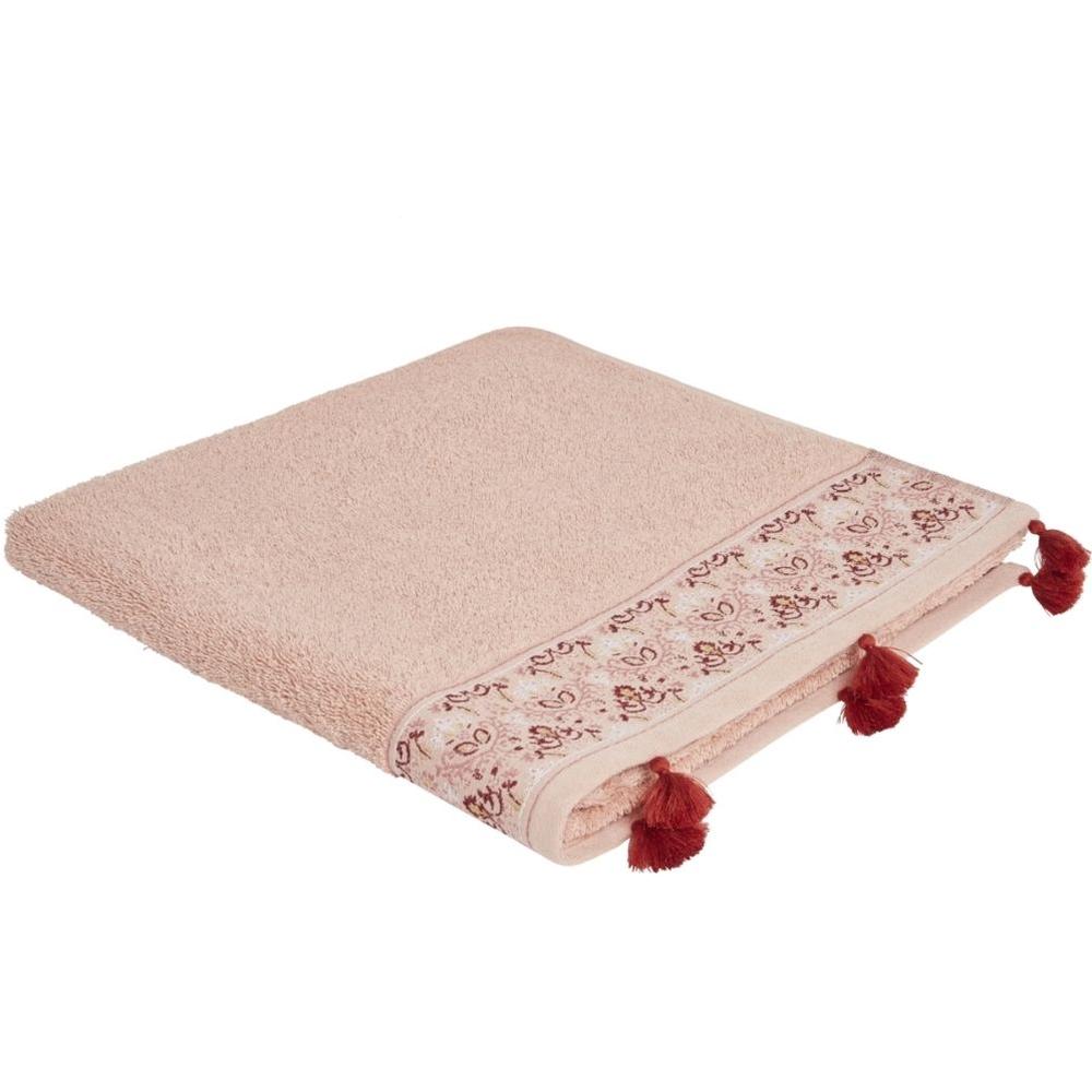 [725111] Drap Douche Rose Clair Tex Home 70x140 cm