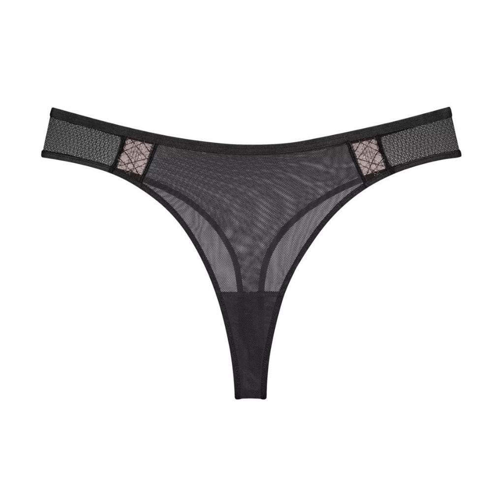 [725580] String Femme Santorin Noir