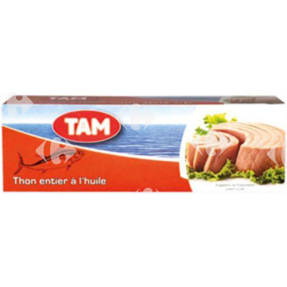 Pack de Trois Conserves de Thon à l'Huile Tam 65g.