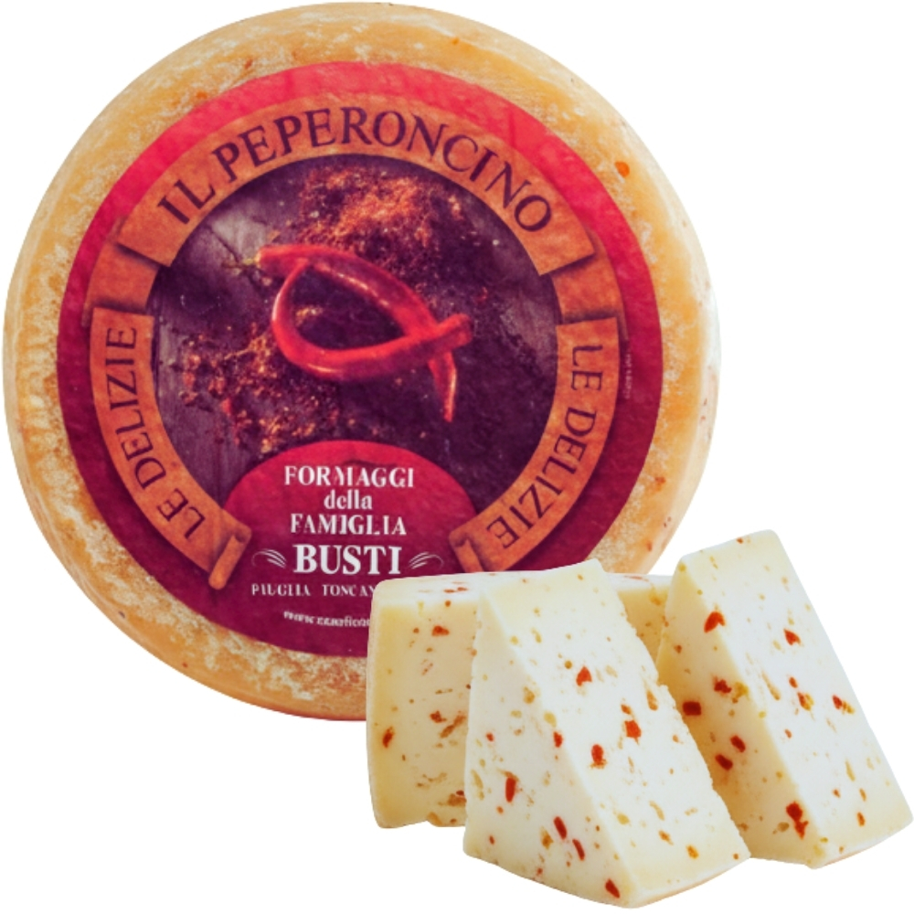 [573087] Fromage Pecorino Toscano aux Piments Busti 100g.