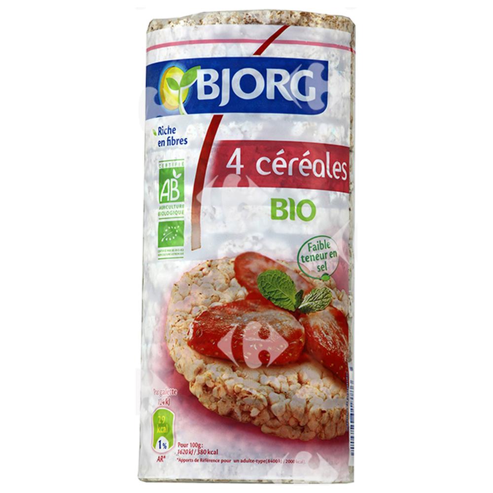 [63044] Galettes Bio 4 Céréales Bjorg 130g.
