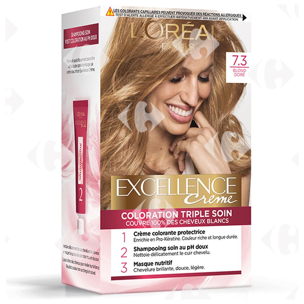 [374694] Coloration Crème Blond Doré 7,3 Excellence.