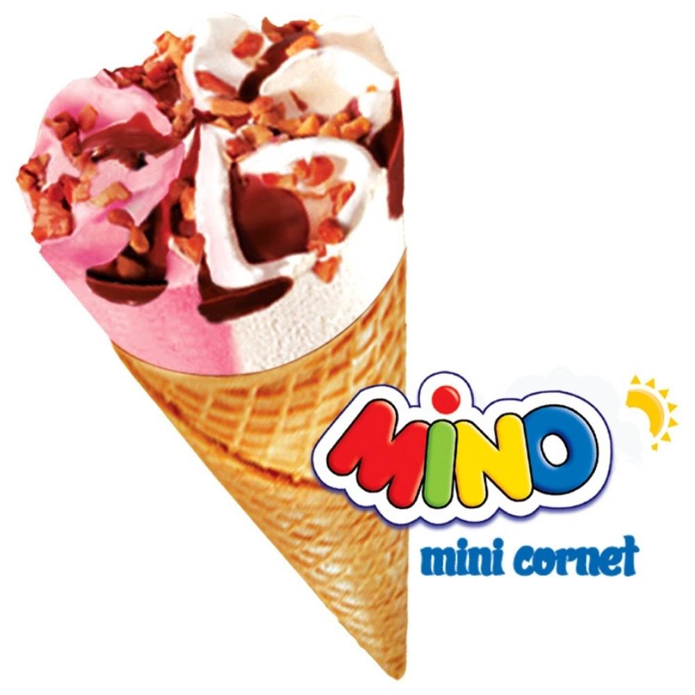 [61009] Cornet Glace Mino Vanile Fraise Yasmina 70ml.