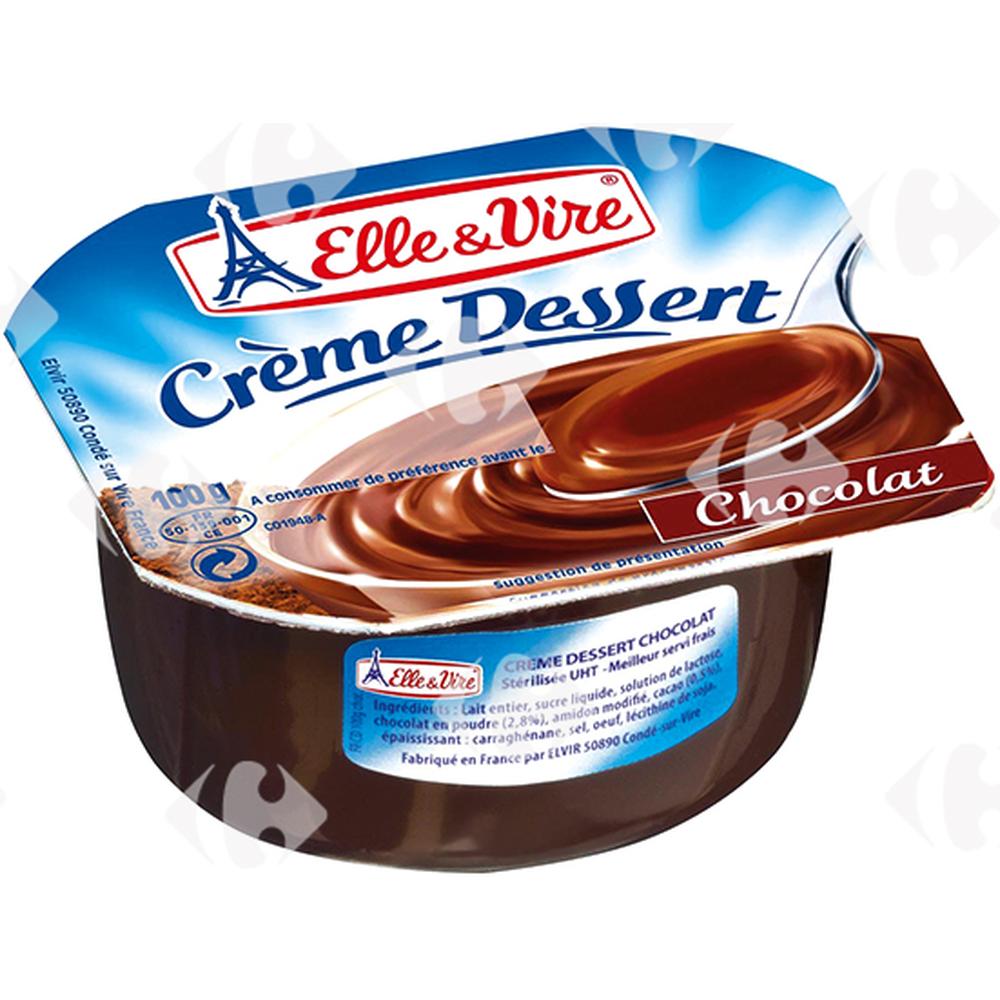 [31666] Crème Dessert Chocolat Elle Et Vire 100g.