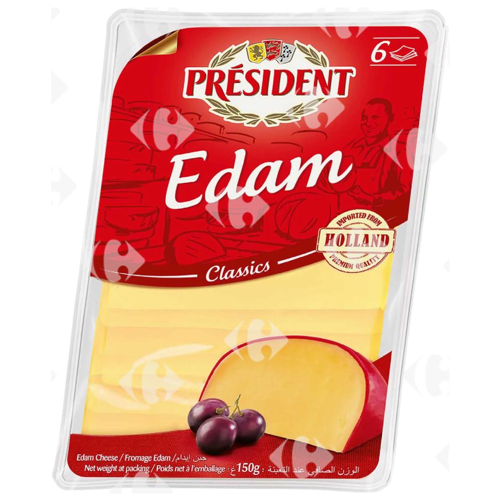 [613308] Edam en Tranches Président 150g.