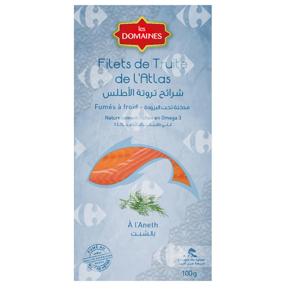 [10186] Filet de Truite Fumée Les Domaines 100g