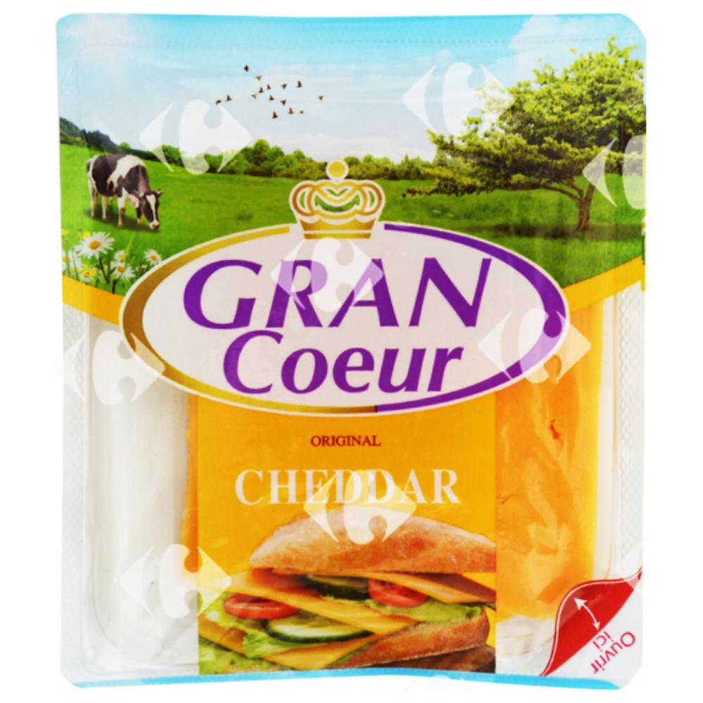 Cheddar Orange en Tranches Grand Cœur 100g.