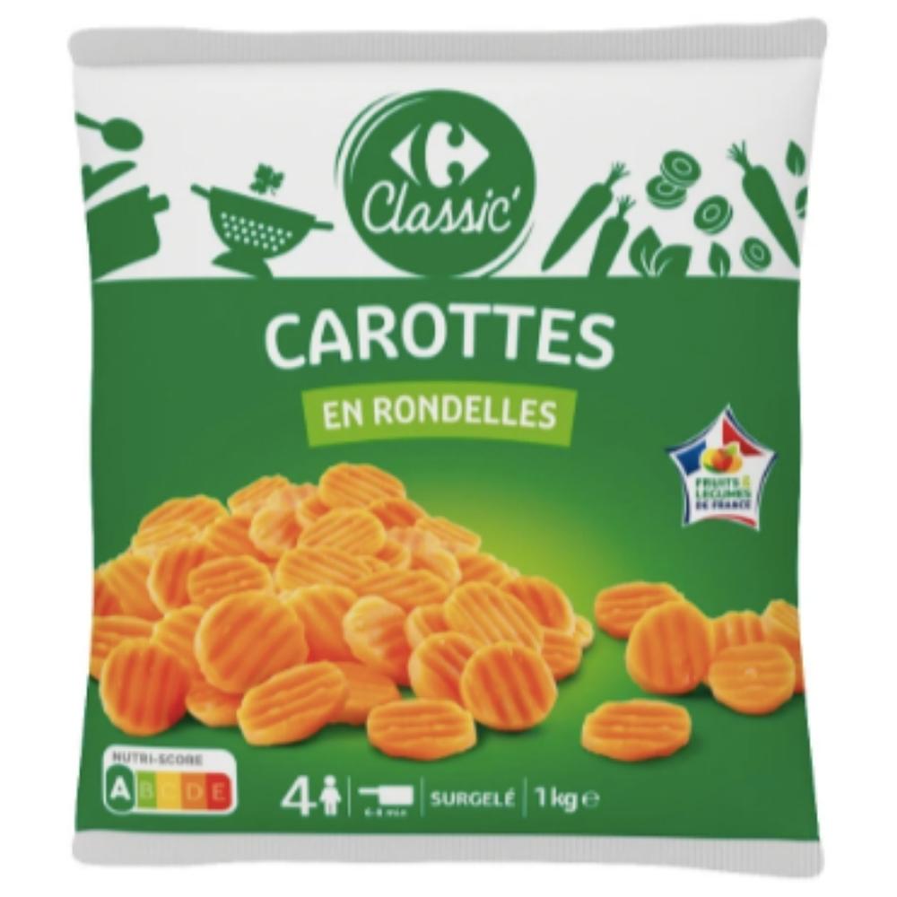 [644287] Carottes en Rondelles Carrefour 1kg