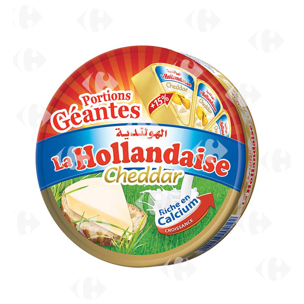 [369537] Fromage Fondu Goût Cheddar La Hollandaise 16 unités.