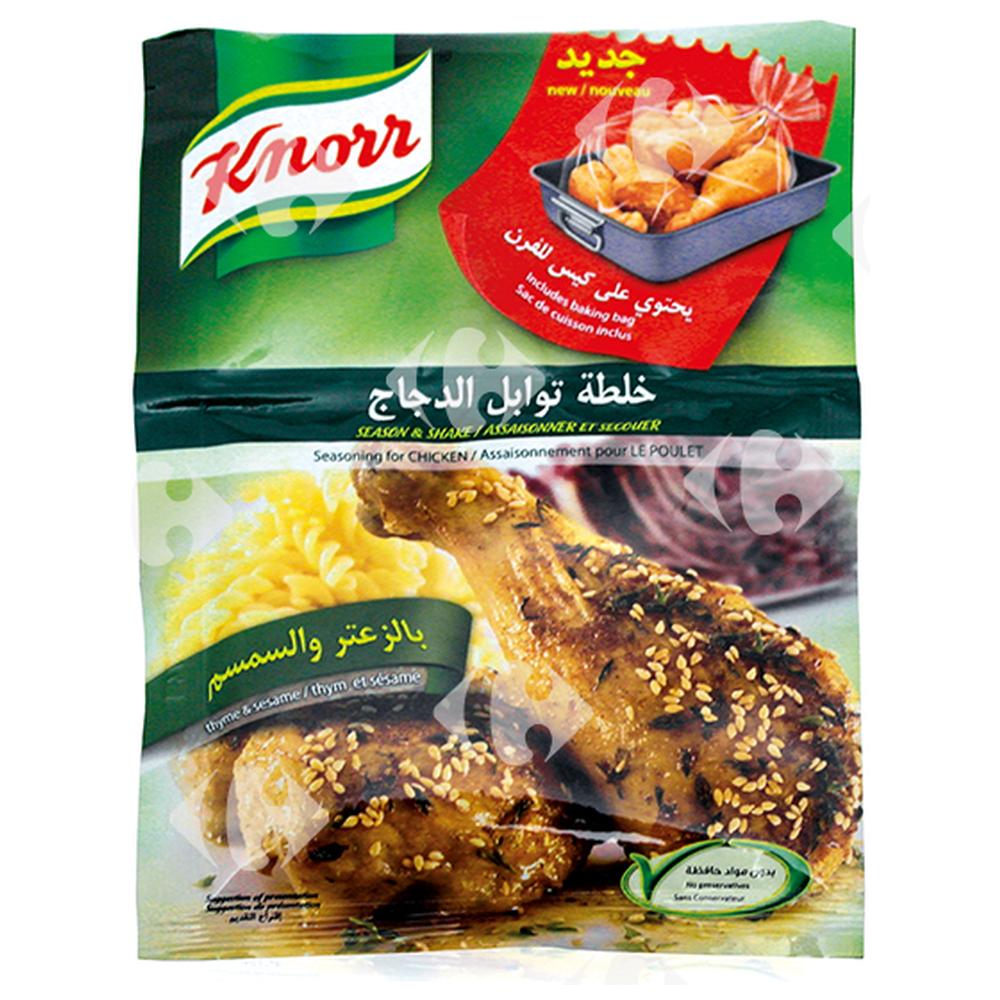 Assaisonnement pour Poulet au Thym et au Sésame Knorr 32g.