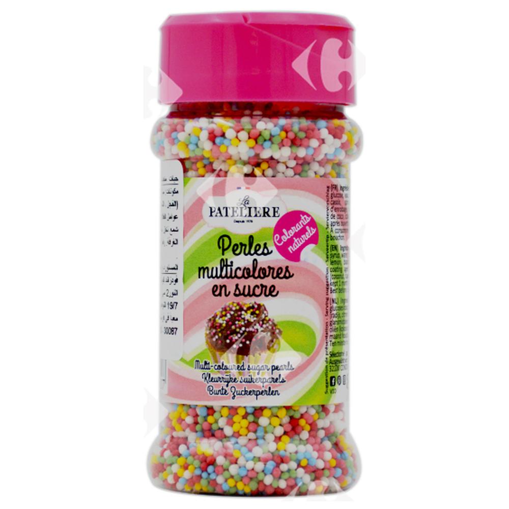 [665501] Perles Multicolores en Sucre La Pateliere 80g.