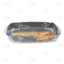 Plat à Four Rectangulaire en Verre 35x22cm Carrefour Home 1 unité