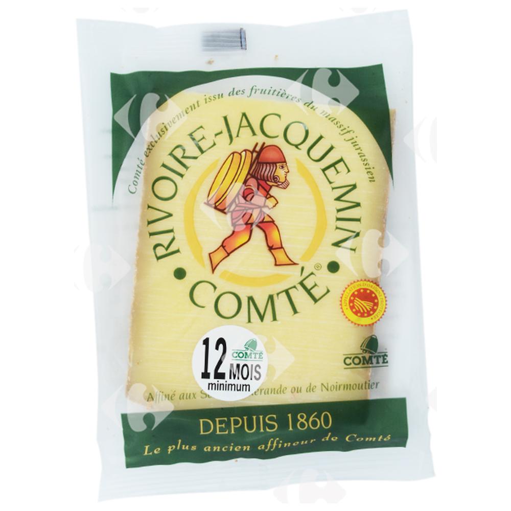 [532256] Fromage Comté 12 Mois en Portion Rivoire Jacquemin 200g