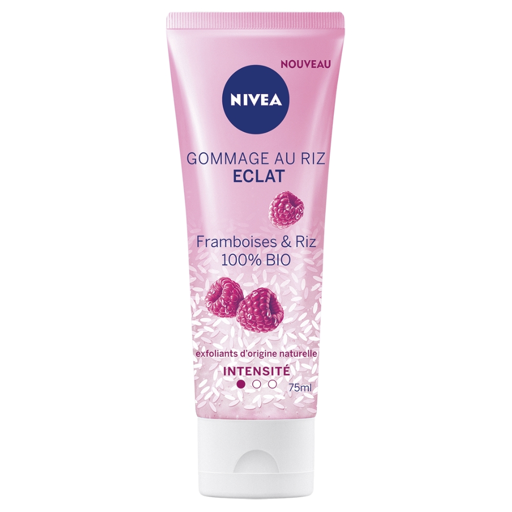 [648543] Gommage aux Eclats de Framboises Bio et au Riz Bio Nivea 75ml.