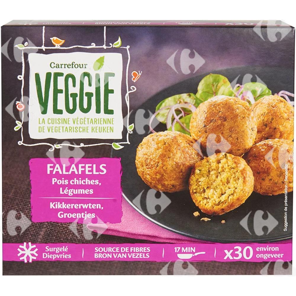 Falafels aux Pois Chiches et Légumes Carrefour Veggie 30x500g.