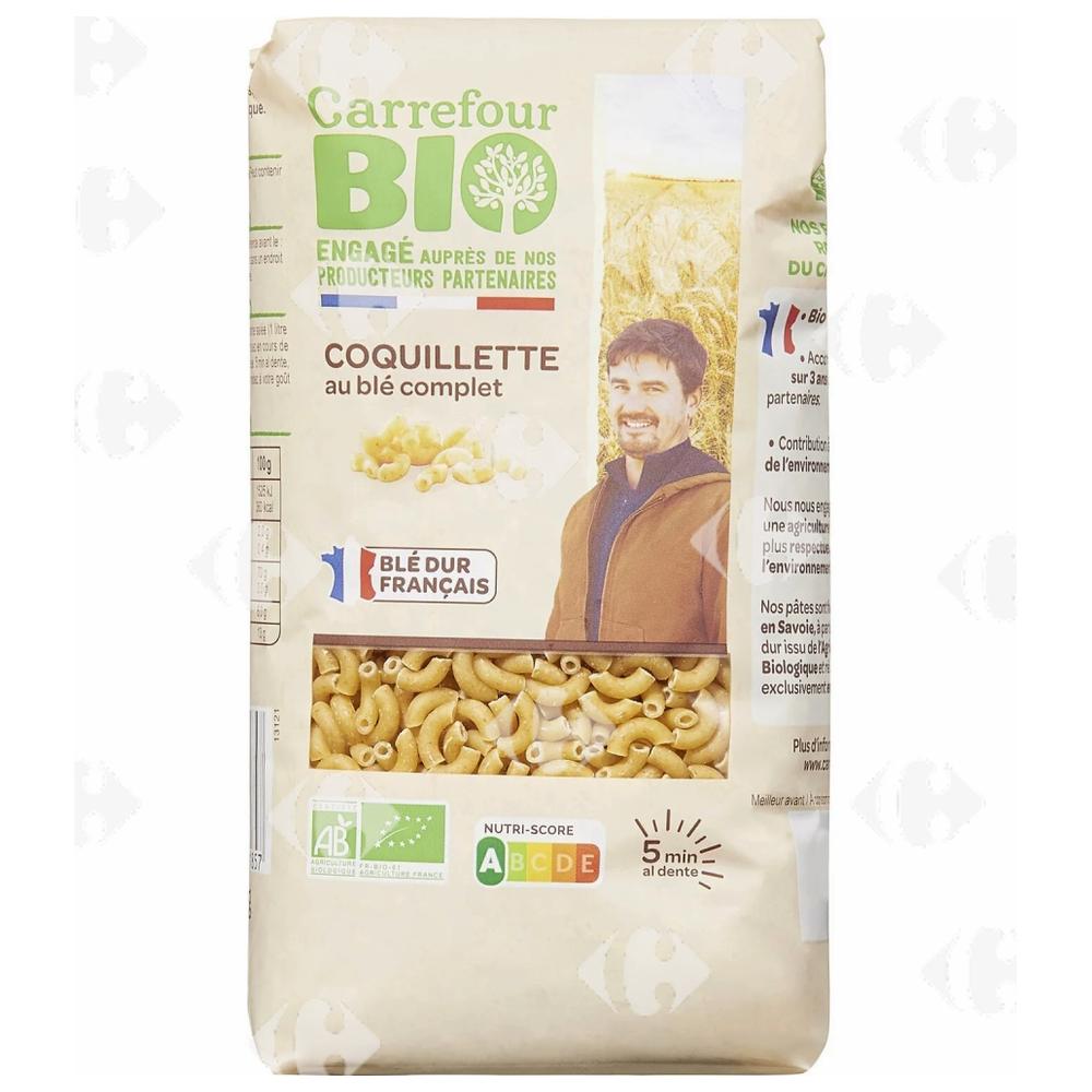 [664035] Coquillette Bio au Blé Complet Carrefour Bio 400g