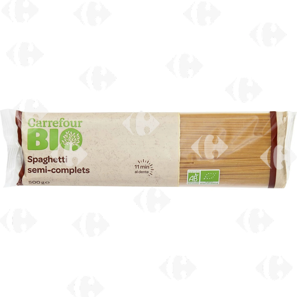 [209639] Pâtes Spaghetti Semi-complets Bio Carrefour 500g