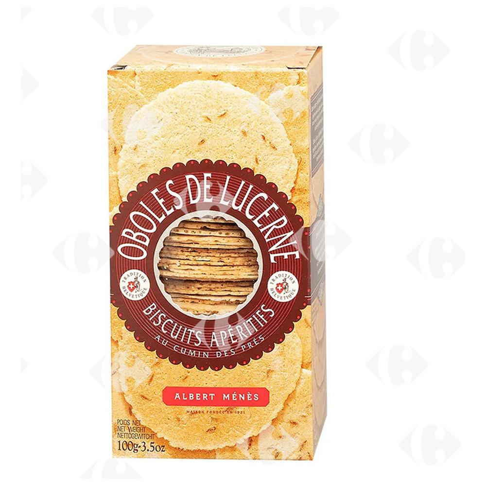 [670854] Biscuit Aperitif Cumin Des Prés Albert Menes 100g