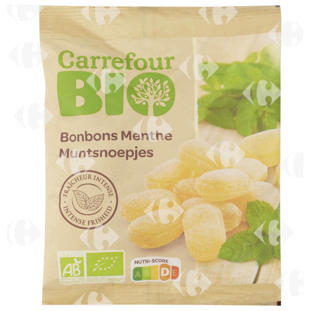 [666884] Bonbon Menthe Bio Carrefour Bio 100g.